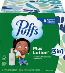 Plus Lotion White Facial Tissues