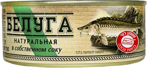 שימורי דג בלוגה במיץ טבעי