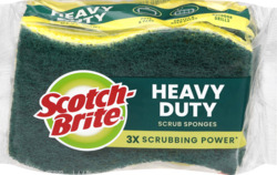 Sb Scrub Hvy Duty: Grn/Ylw