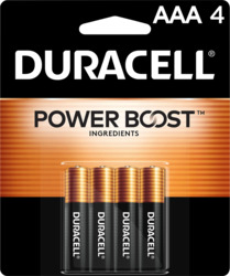 AAA Coppertop Alkaline Batteries 4 ct