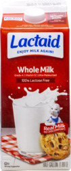 100% Lactose Free & Whole Milk