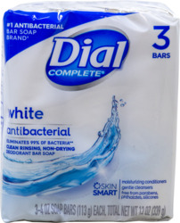 Dial Antibac White Bar 3P