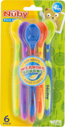 Nuby Long Handle Spoon 6Pk