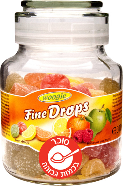 בוגי - סוכריותפירות בצנצנת 300 גר