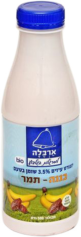 יוגורט עיזים תמר בננה 500 מ`ל ארבלה