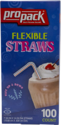 Pro Pack Straws Flexible 100