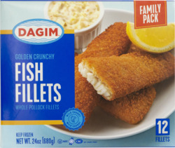 Golden Crunchy Fish Fillets 12 ct