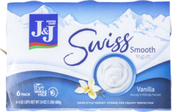 Swiss Smooth Vanilla Flavored Yogurt 6 pk