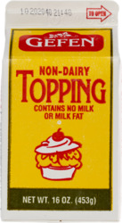 Gefen Whipped Topping 16Z
