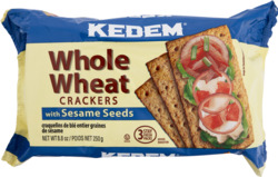 Whole Wheat Crackers with Sesame Seeds