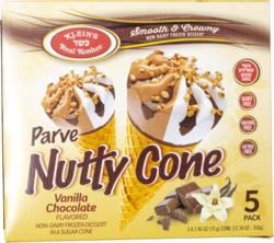Klein 5Pk Nutty Cone Parve