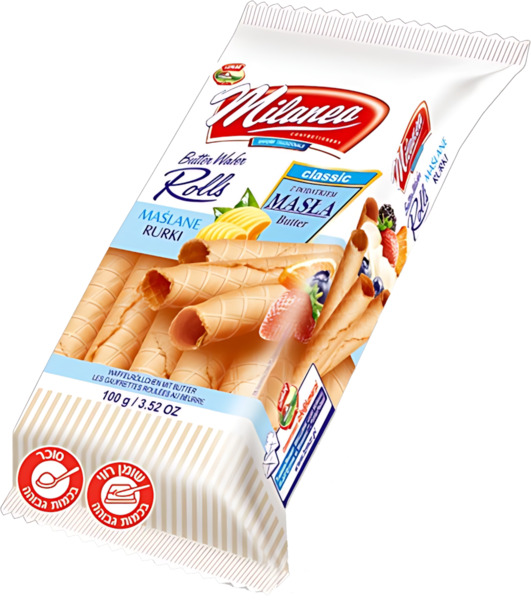 גליליות וופל חמאה דליקטזה 105 גר