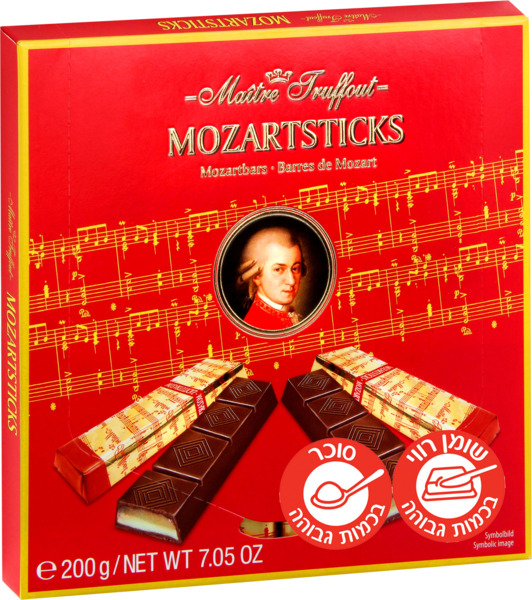 בונבוניירה אצבעות שוקולד מוצרט 200 גרם