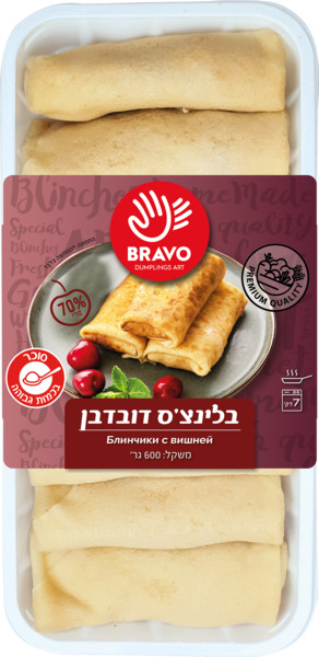 בלינצס במילוי דובדבן 600 גרם