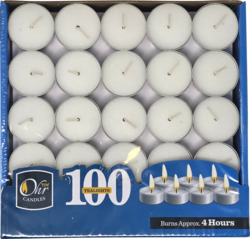 Ohr Tealight 100Ct - 4Hr