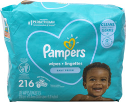 Pampers Wipes Baby Fresh 216