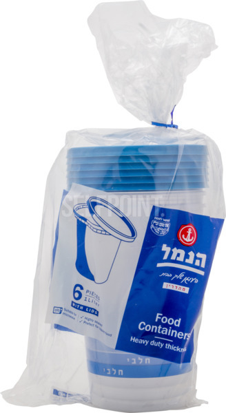 גביעי אחסון עגול 6 יח`