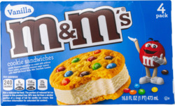 M&M Ice Cream Cookie Sndwch