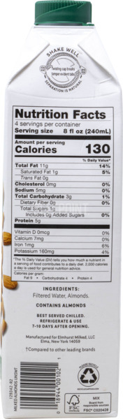 Unsweetened Milked Almonds 2