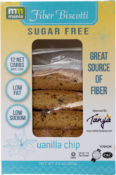 Vanilla Chip Fiber Biscotti