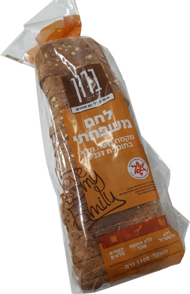 לחם משפחתי מקמח מלא ודגנים 1100 גרם