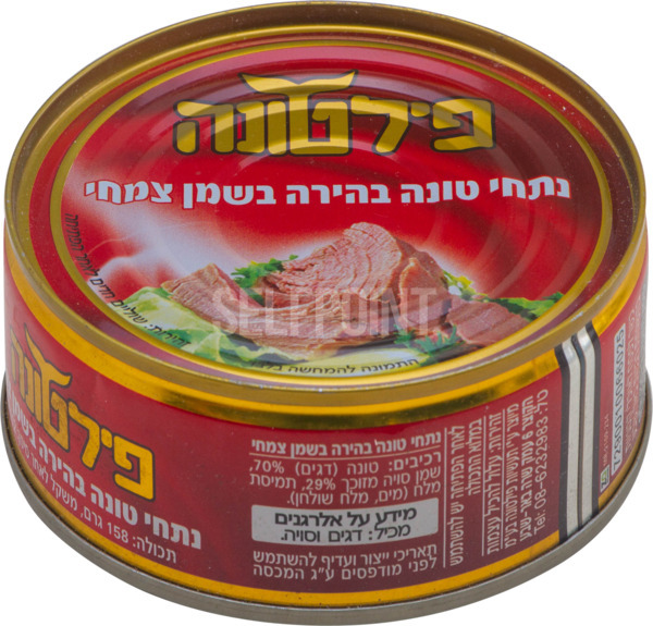 נתחי טונה בהירה בשמן צמחי