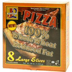 100% Whole Wheat Reduced Fat Pizza 8 Large Slices