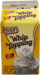 Non Dairy Whip Topping