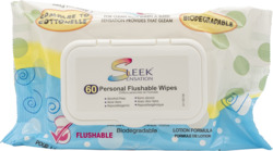 Sleek Wipes Flip Cover 60Ct