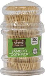 Wc Bamboo Tooth Picks 300Ct