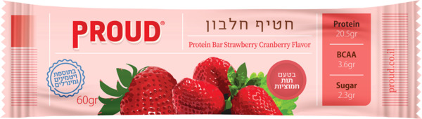 חטיף חלבון תות חמוציות פראוד