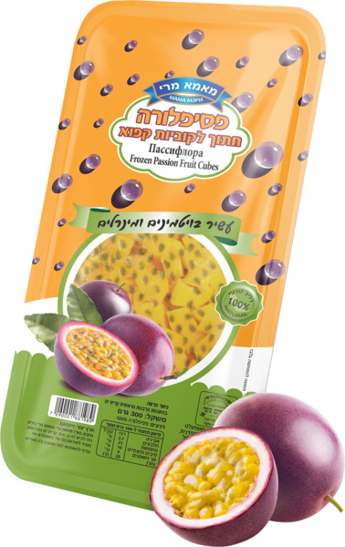 פסיפלורה חתוך לקוביות קפוא