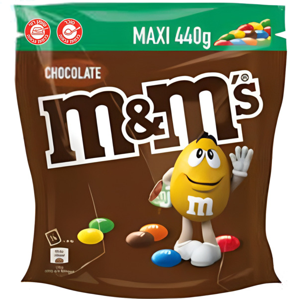 M&M צ'וקו מקסי פאוץ' 440 גרם