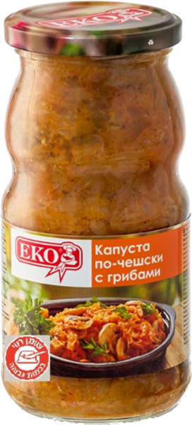סלט כרוב לבן עם פטריות