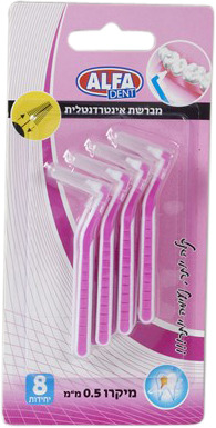 מברשת אינטרדנטלית מעורב אלפא 8 יח'