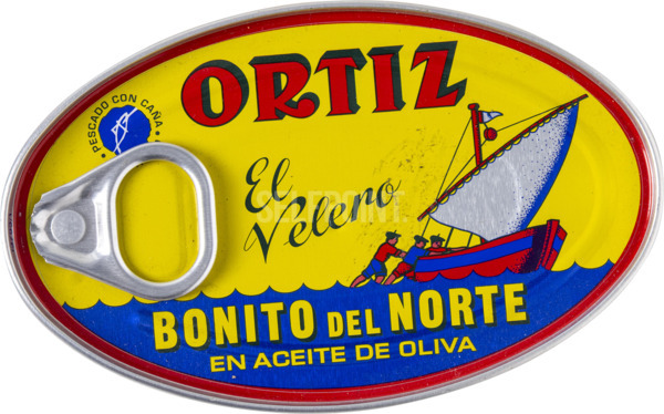 נתחי טונה  לבנה בשמן זית 112גORTIZ