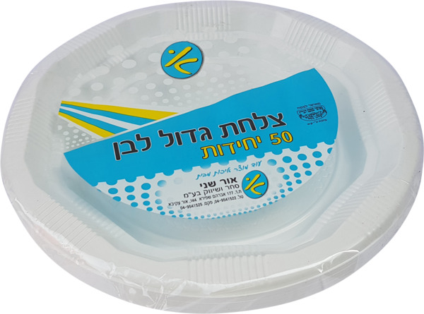 צלחת גדול לבן