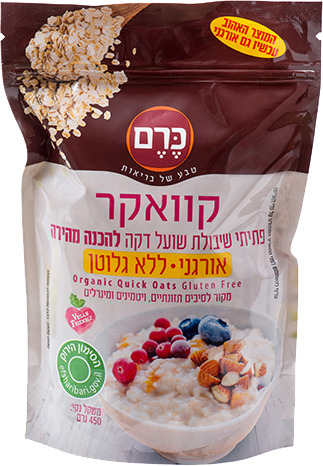 קוואקר דק ללא גלוטן 450 גרם