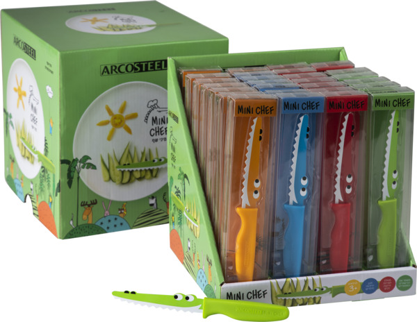 סכין מיני שף ילדים תנין - ARCOSTEEL