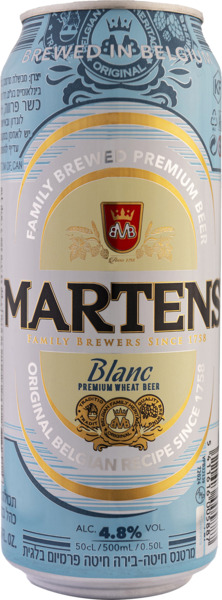 בירה WHEAT מרטנס  4.8% כהל 500 מ"ל