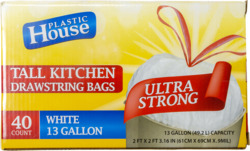 Ph Garbage Bags Tall Draw Wh