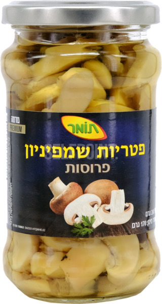 פטריות שמפיניון פרוסות