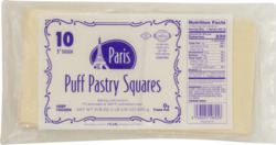 Paris Puff Pastry Sqr 5"-10P