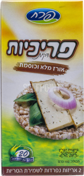 פריכיות דקות אורז וכוסמת