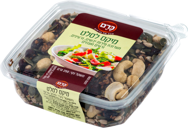 מיקס לסלט תערובת פירות יבשים, גרעינים, זרעים ואגוזים