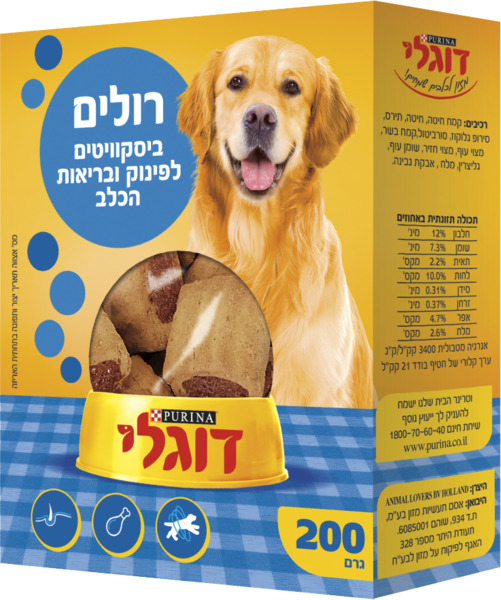 רולים ביסקוויטים לפינוק ובריאות הכלב