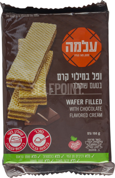 ופל במילוי קרם בטעם שוקולד