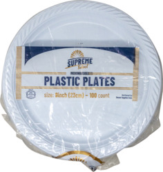 Plastic Plate 9"  Supreme