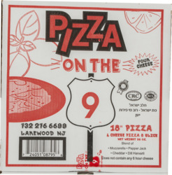 "18"""" 4 Cheese Pizza & Slice"