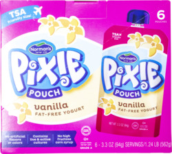 Pixie Pouch Fat Free Vanilla Yogurt 6 pk